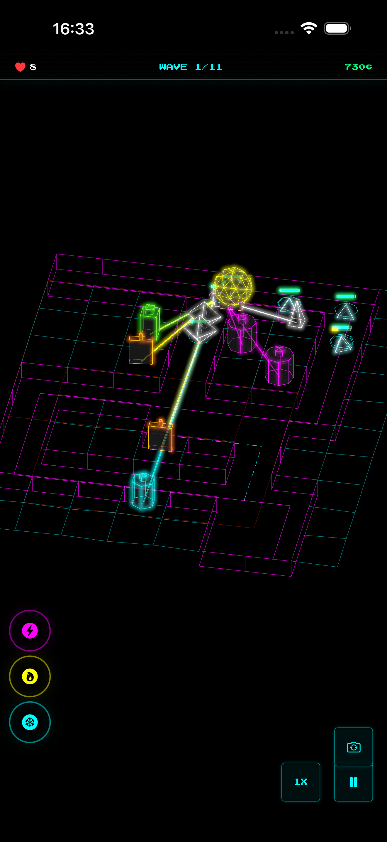 Voltline epic boss encounter with multi-phase mechanics